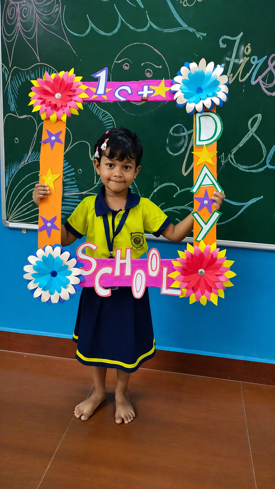 Students engaged in hands-on activity-based learning at Shanthi Juniors Play School, Cuddalore